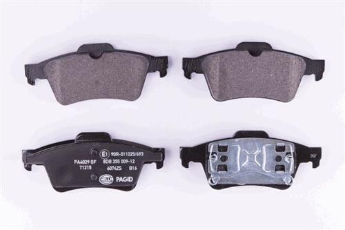 Bremsbelagsatz Bremsscheibe hinten HELLA für NISSAN RENAULT