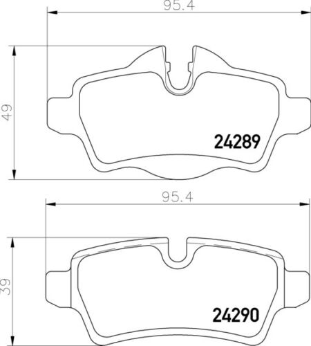 Bremsbelagsatz Bremsscheibe hinten HELLA PAGID für MINI COOPER ONE CABRIO