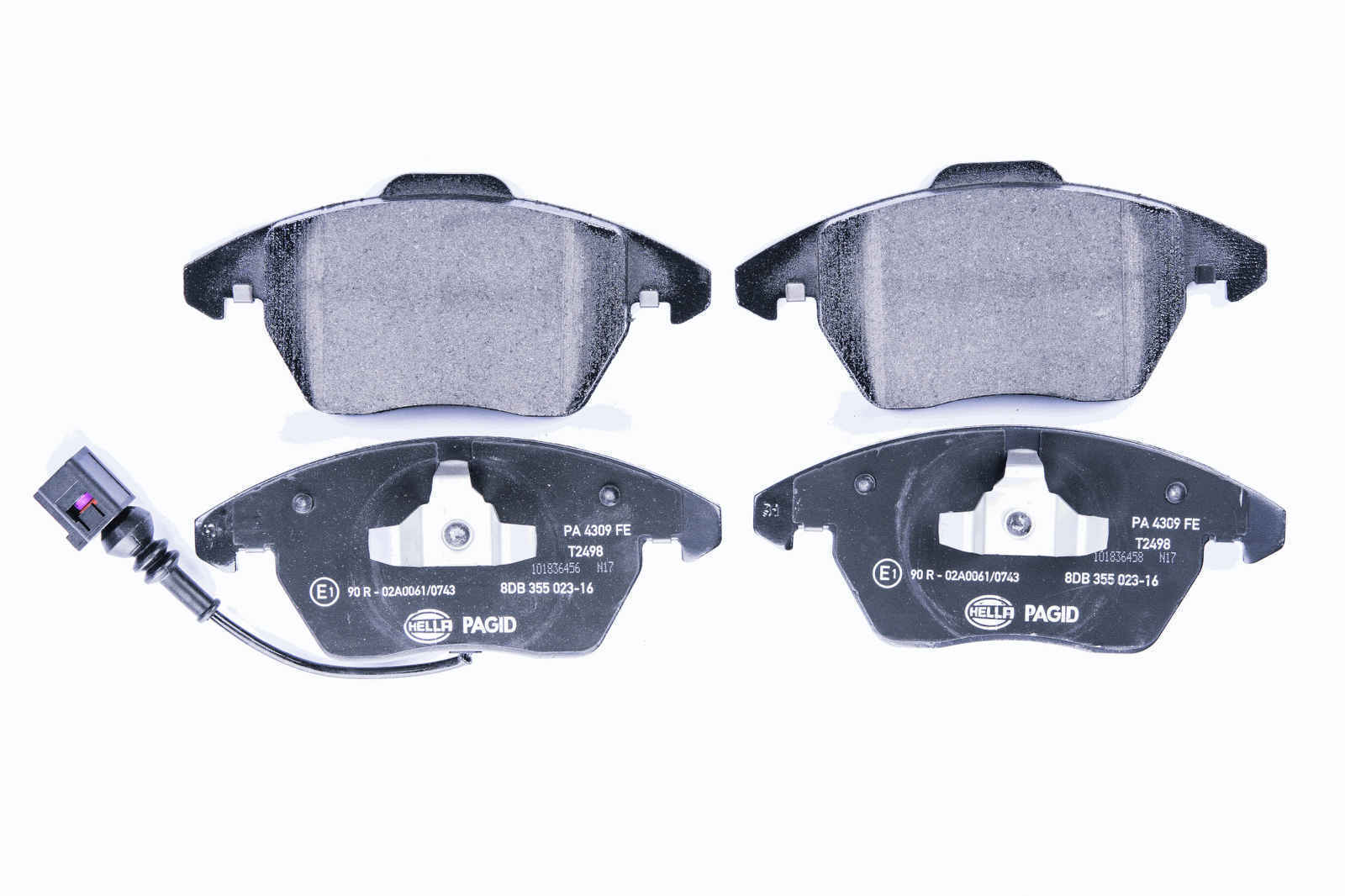 Bremsbelagsatz Bremsscheibe vorne HELLA für AUDI SEAT SKODA VW