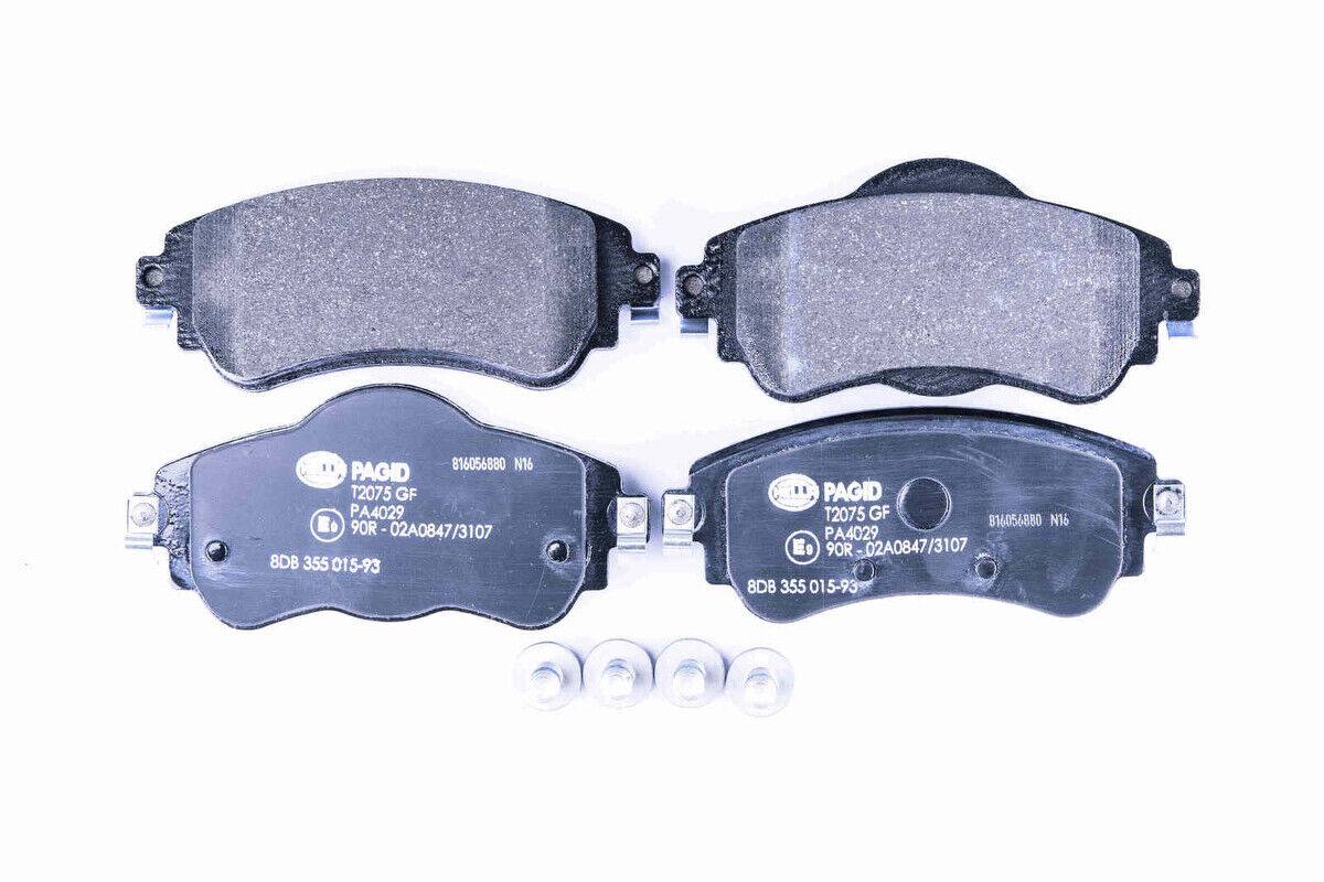 Bremsbelagsatz Bremsscheibe vorne HELLA für CITROEN C4 II
