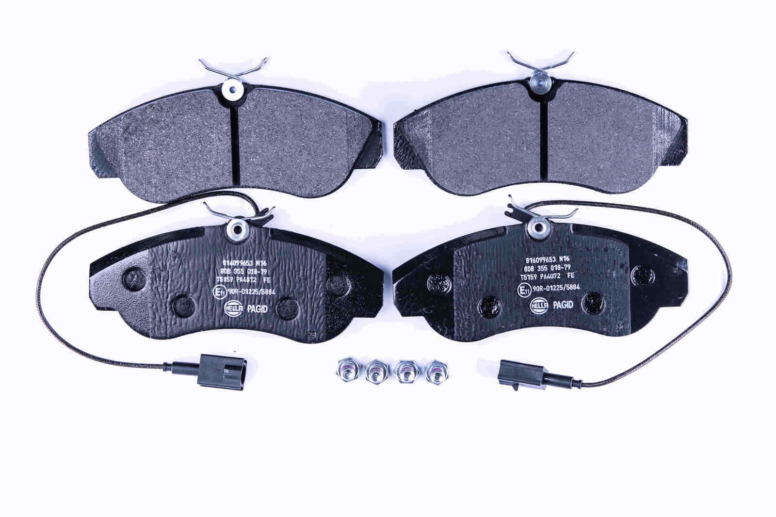Bremsbelagsatz Bremsscheibe vorne HELLA für CITROEN FIAT PEUGEOT
