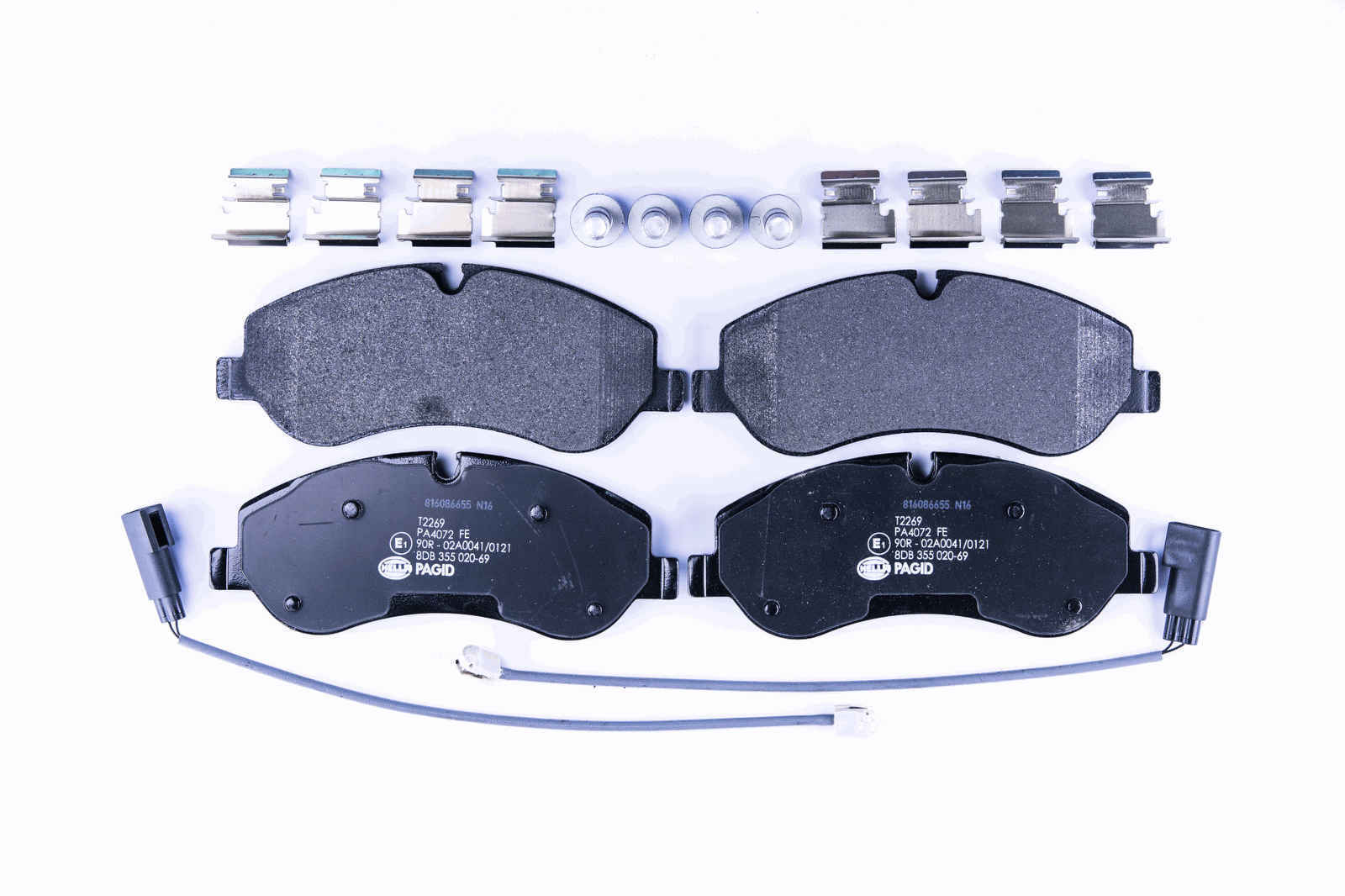 Bremsbelagsatz Bremsscheibe vorne HELLA für FORD TOURNEO CUSTOM V362 Bus