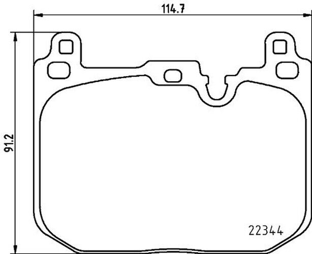 Bremsbelagsatz Bremsscheibe vorne HELLA für MINI MINI