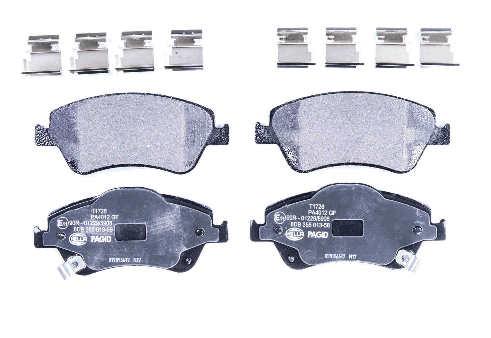 Bremsbelagsatz Bremsscheibe vorne HELLA für TOYOTA AURIS