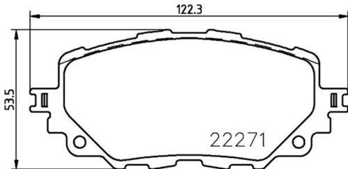 Bremsbelagsatz Bremsscheibe vorne HELLA PAGID für ABARTH FIAT MAZDA
