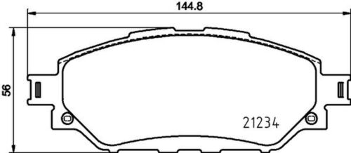 Bremsbelagsatz Bremsscheibe vorne HELLA PAGID für TOYOTA HILUX VIII