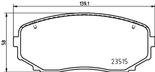 Bremsbelagsatz Scheibenbremse HELLA PAGID für ECLIPSE CROSS
