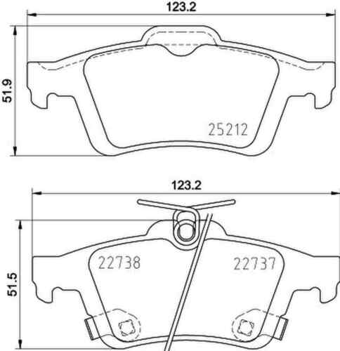 Bremsbelagsatz Scheibenbremse HELLA PAGID für FORD FOCUS III Turnier