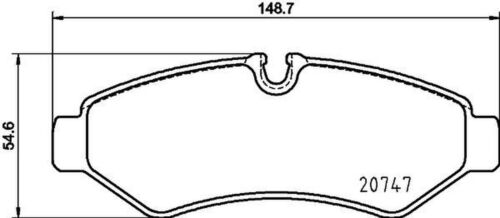 Bremsbelagsatz Scheibenbremse HELLA PAGID für MERCEDES SPRINTER 3/5-t