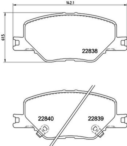 Bremsbelagsatz Scheibenbremse HELLA PAGID für OPEL INSIGNIA B Grand Sport