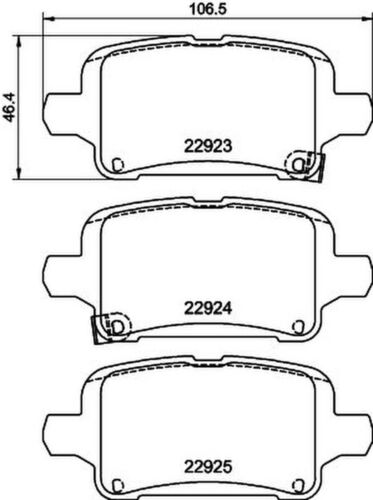 Bremsbelagsatz Scheibenbremse HELLA PAGID für OPEL INSIGNIA B Grand Sport