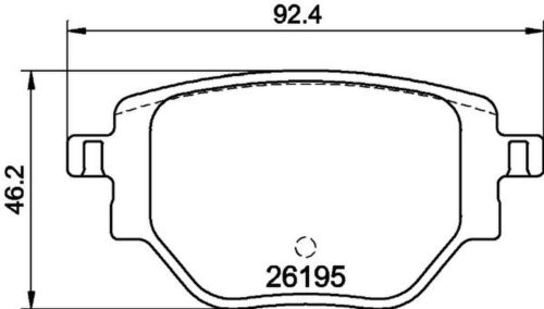 Bremsbelagsatz Scheibenbremse HELLA PAGID für PEUGEOT 208 II