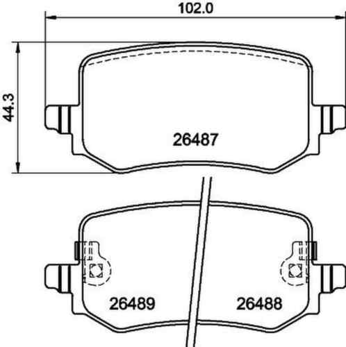 Bremsbelagsatz Scheibenbremse HELLA PAGID für TUCSON (NX4E/ NX4A)