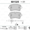 Bremsbelagsatz Scheibenbremse hinten elektrisch VALEO für AUDI A6 C7