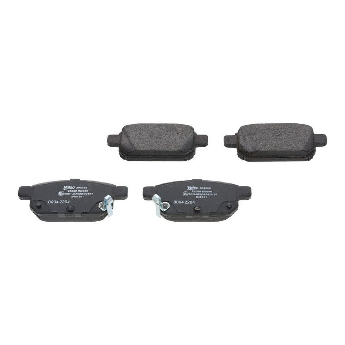 Bremsbelagsatz Scheibenbremse hinten mechanisch VALEO für SX4 S-CROSS