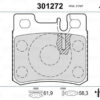 Bremsbelagsatz Scheibenbremse hinten VALEO für MERCEDES 124 T-Model