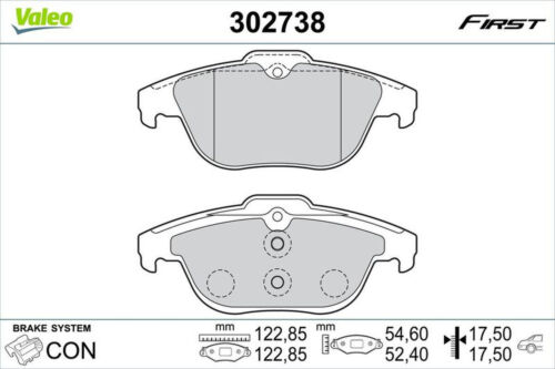 Bremsbelagsatz Scheibenbremse hinten VALEO für MERCEDES GLK-KLASSE (X204)