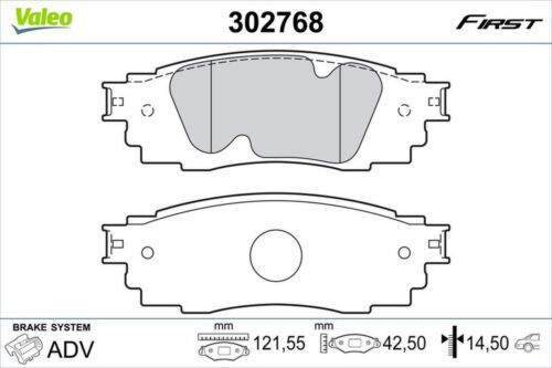 Bremsbelagsatz Scheibenbremse hinten VALEO für TOYOTA RAV 4
