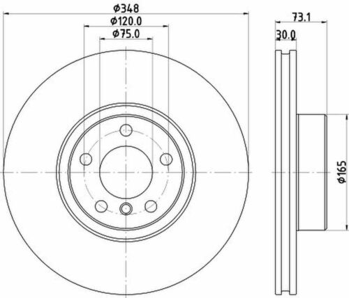 Bremsscheibe HELLA PAGID für BMW X4