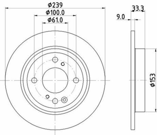 Bremsscheibe HELLA PAGID für HONDA JAZZ V (GR_)