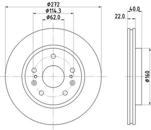 Bremsscheibe HELLA PAGID für SWIFT IV (FZ/ NZ)