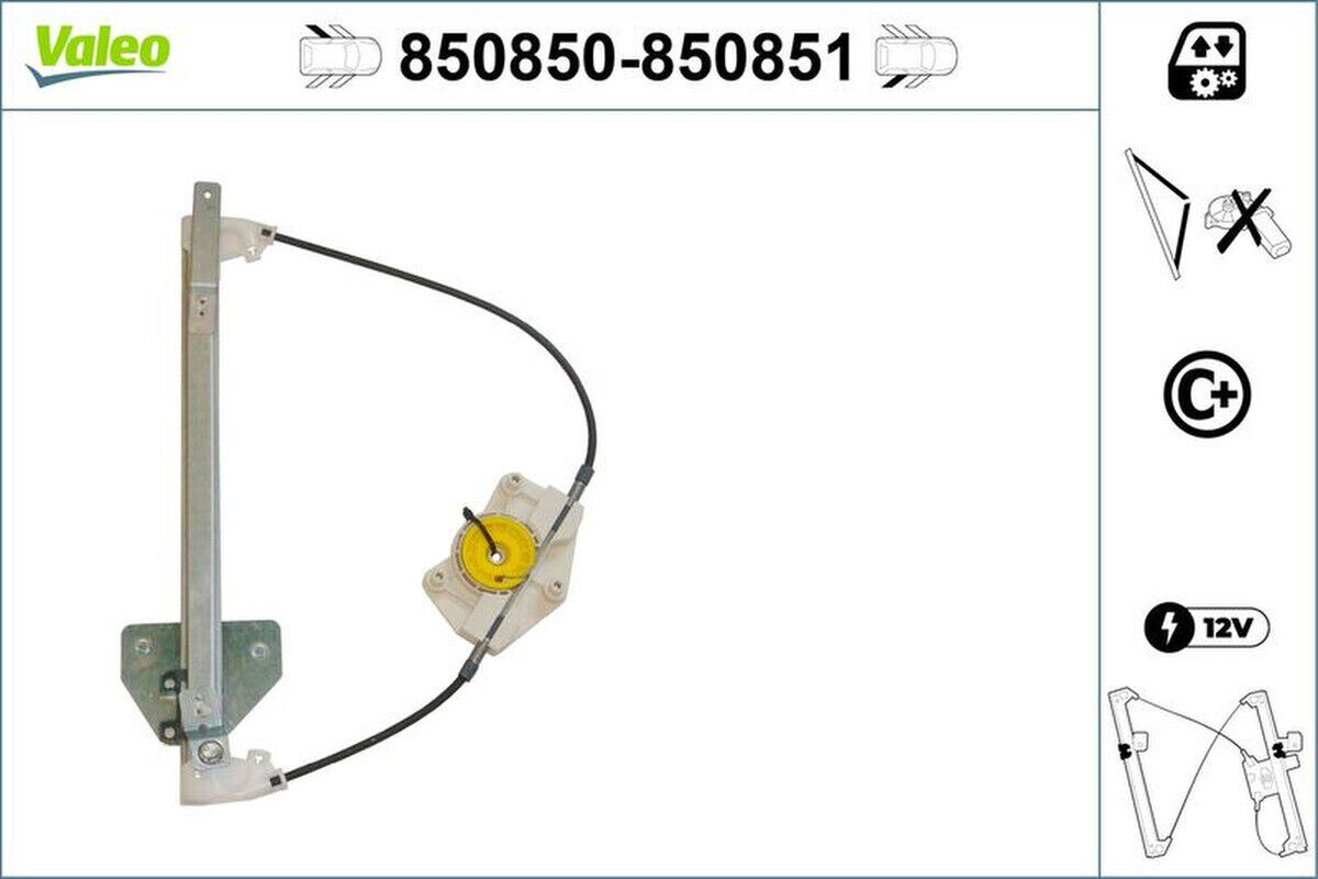 Fensterheber hinten links elektrisch VALEO für AUDI A4 B7