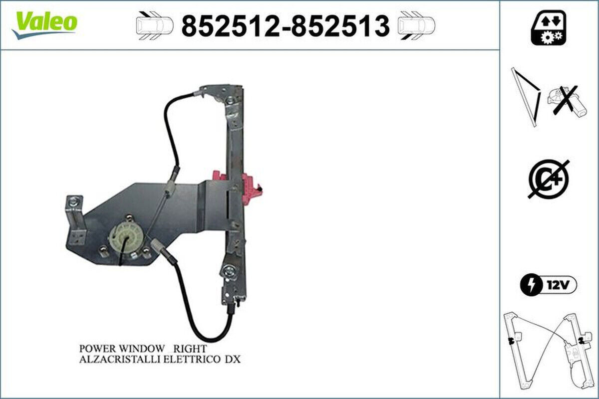 Fensterheber hinten links elektrisch VALEO für CITROËN C3 I