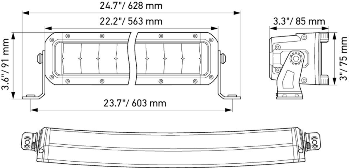 Fernscheinwerfer vorne LED HELLA für DAF