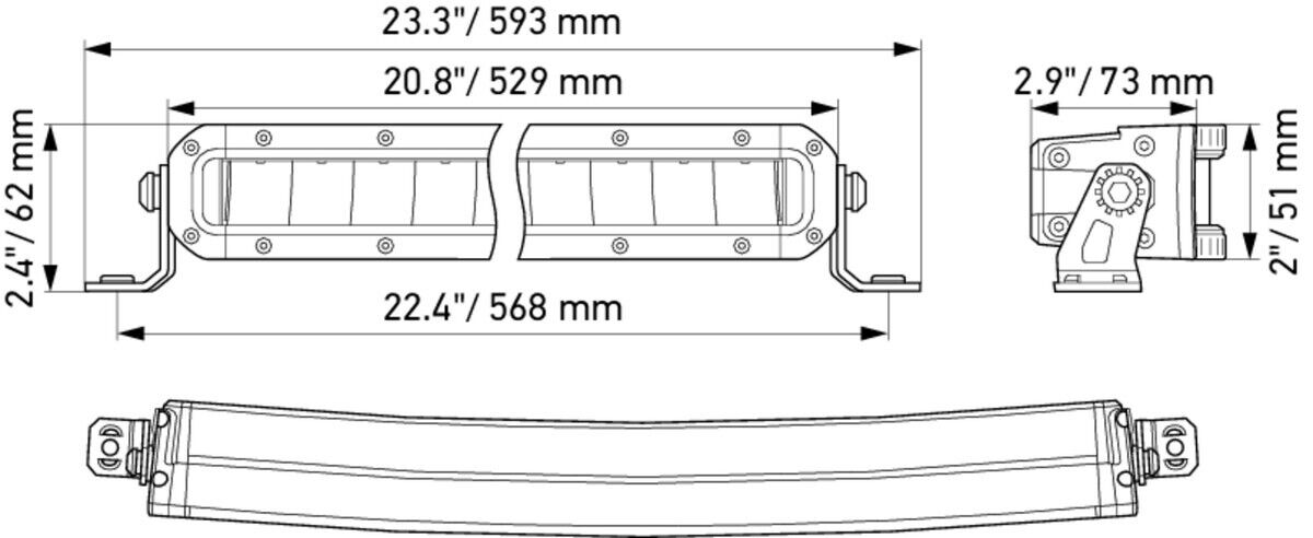 Fernscheinwerfer vorne LED HELLA für DAF