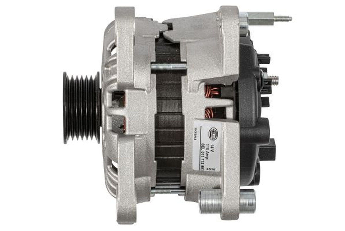 Generator mit Keilrippenriemenscheibe 50mm HELLA für VW POLO V Stufenheck