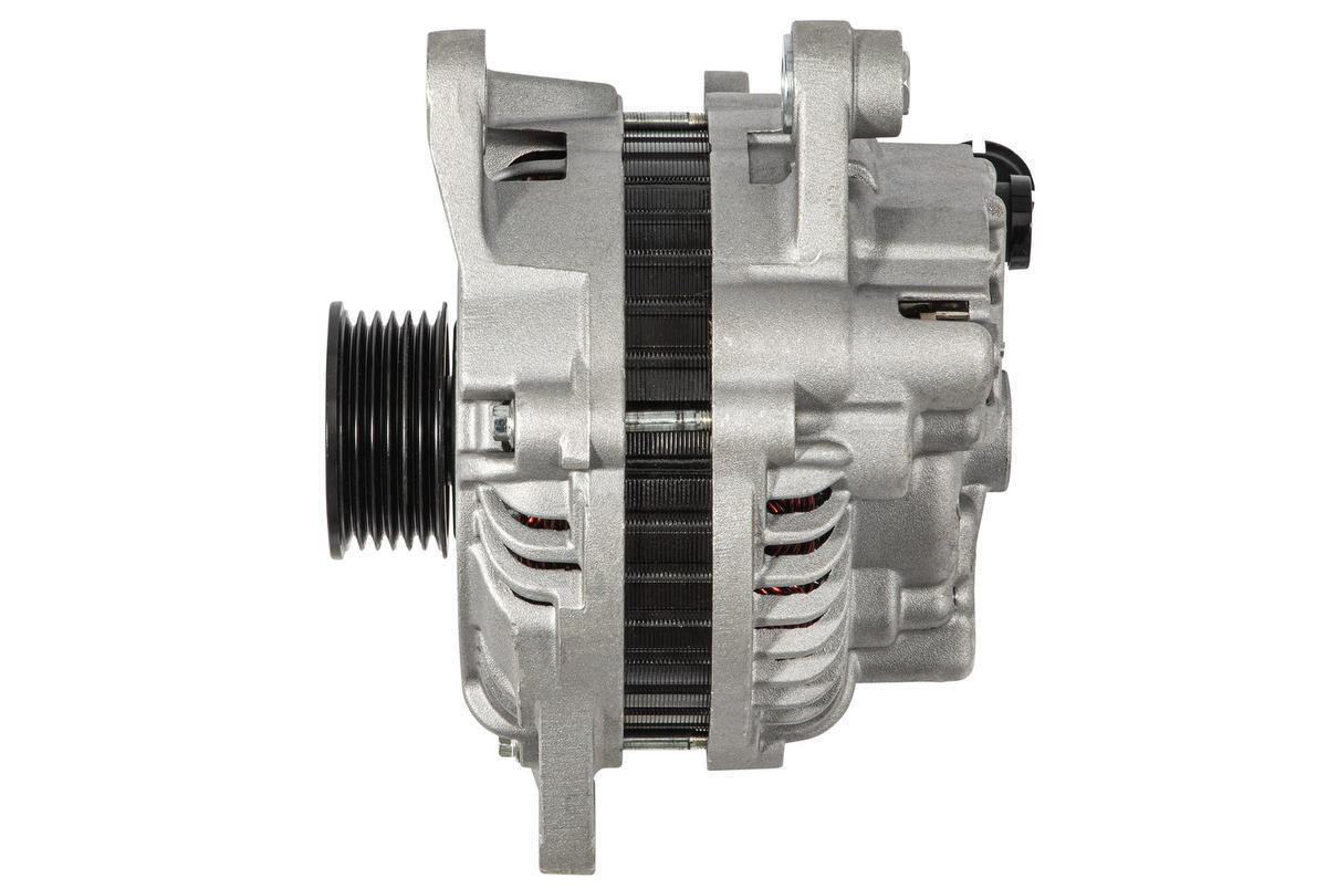 Generator mit Keilrippenriemenscheibe 55mm HELLA für MAZDA 3 (BK)