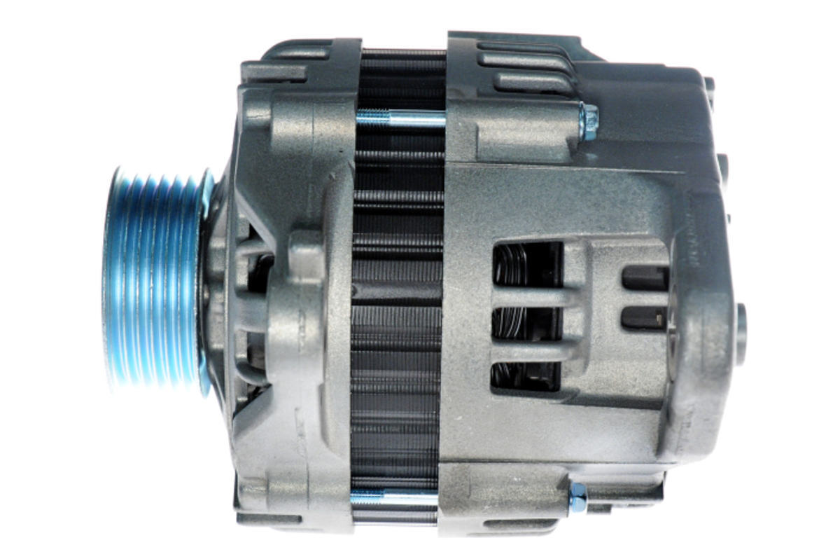 Generator mit Keilrippenriemenscheibe 60mm HELLA für NISSAN ALMERA II (N16)