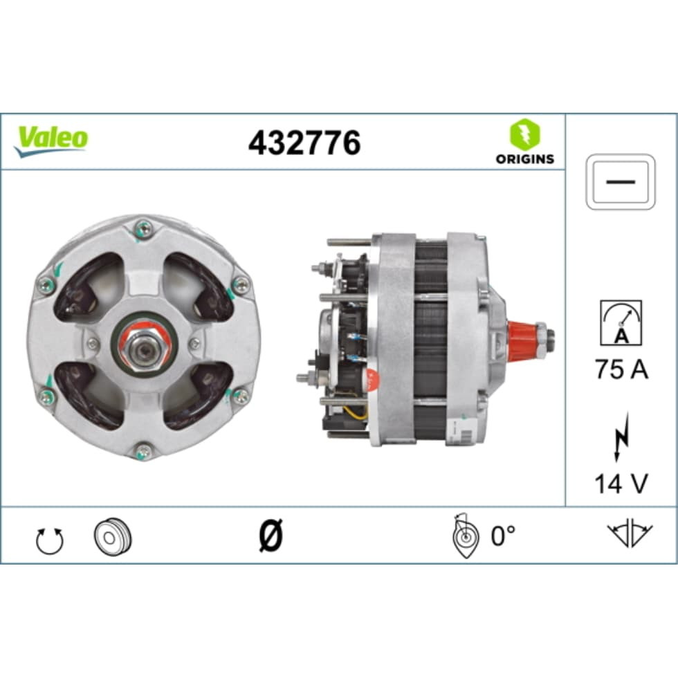 Generator VALEO 432776 für Porsche 911 Targa