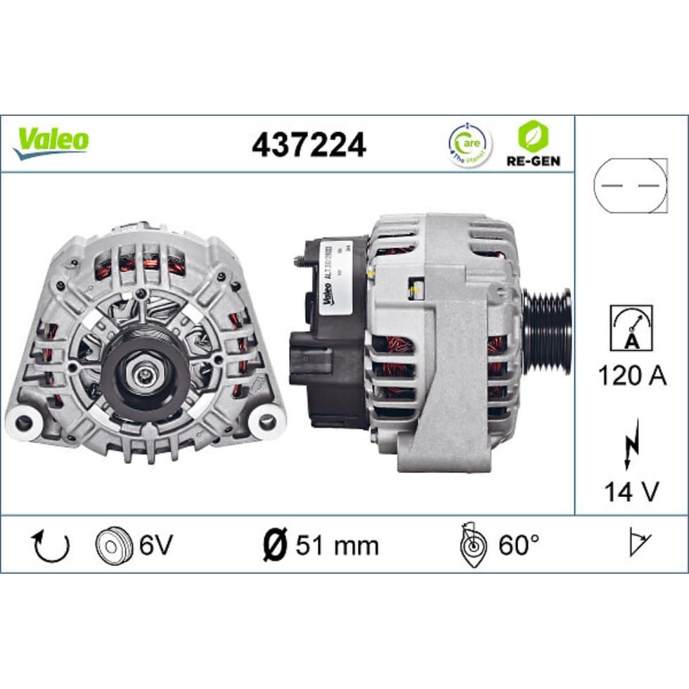 Generator VALEO 437224 für Mercedes-Benz M