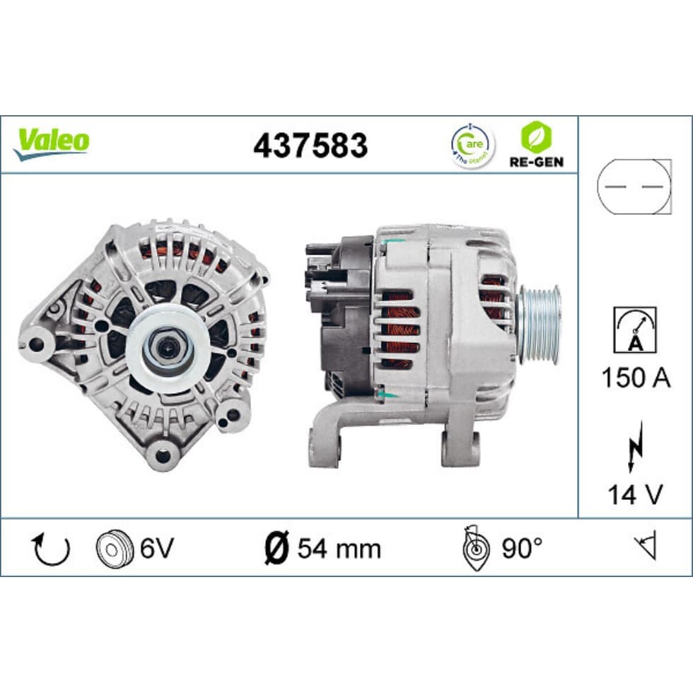 Generator VALEO 437583 für BMW 3er X3