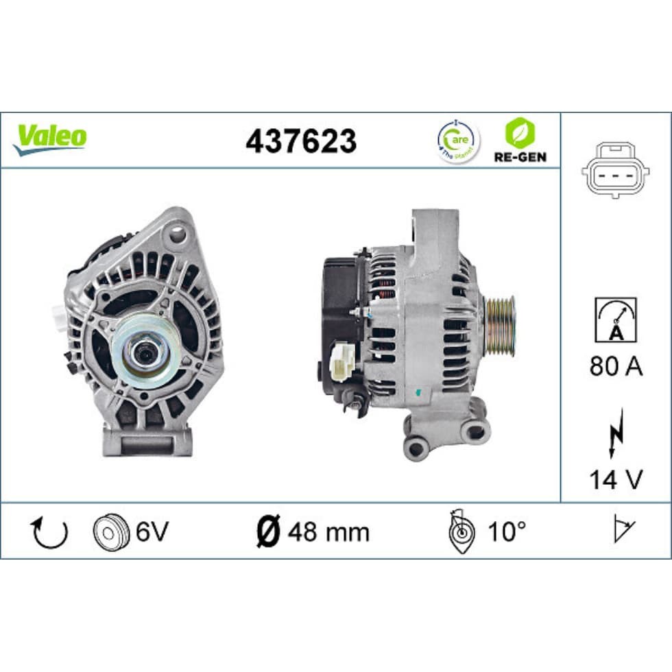 Generator VALEO 437623 für Ford Focus I Turnier C-Max
