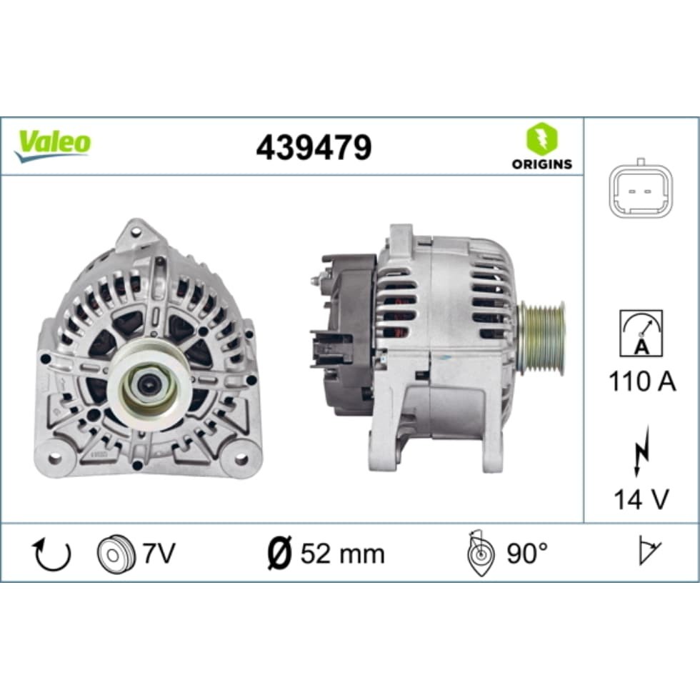 Generator VALEO 439479 für Renault Megane II Grandtour Scénic