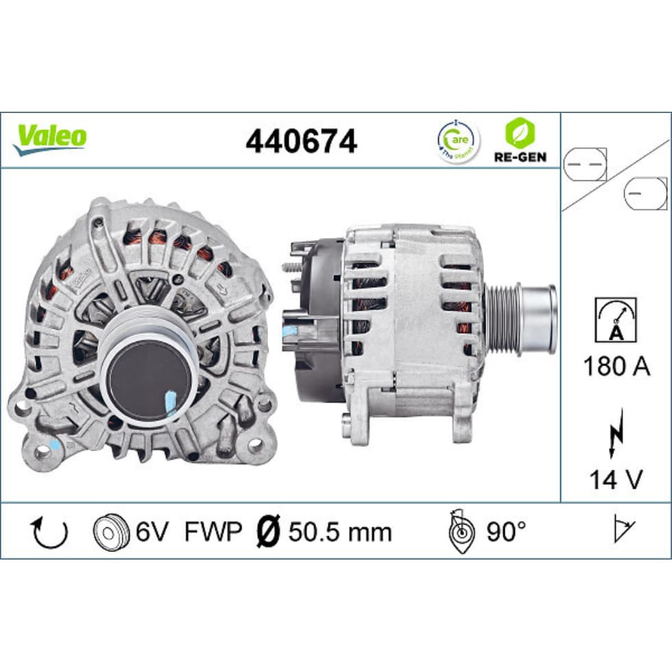 Generator VALEO 440674 für Skoda VW Audi Seat Yeti Golf VI VII Variant Leon
