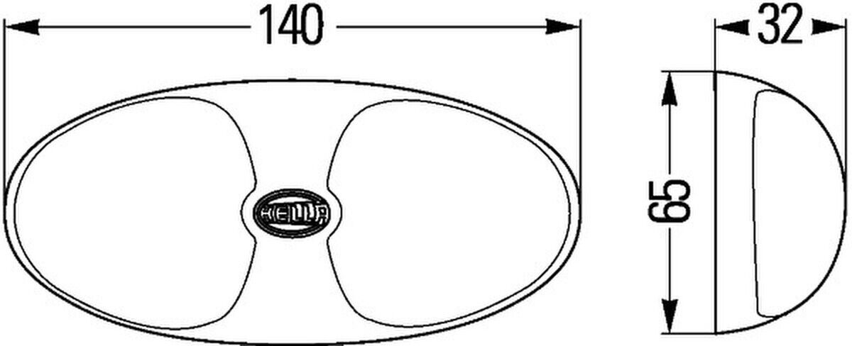 Innenraumleuchte Innenraum LED HELLA 2JA 959 700-102