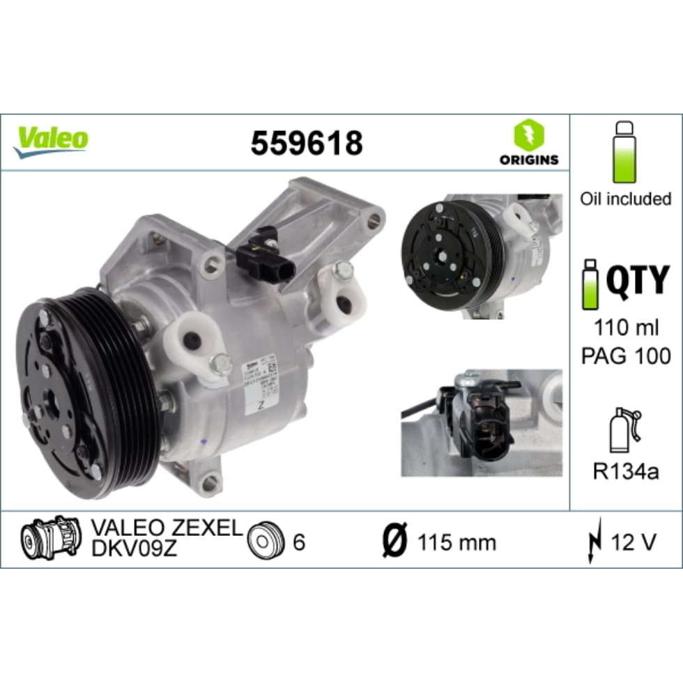 Kompressor Klimaanlage VALEO 559618