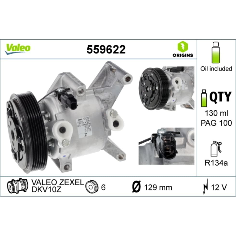 Kompressor Klimaanlage VALEO 559622