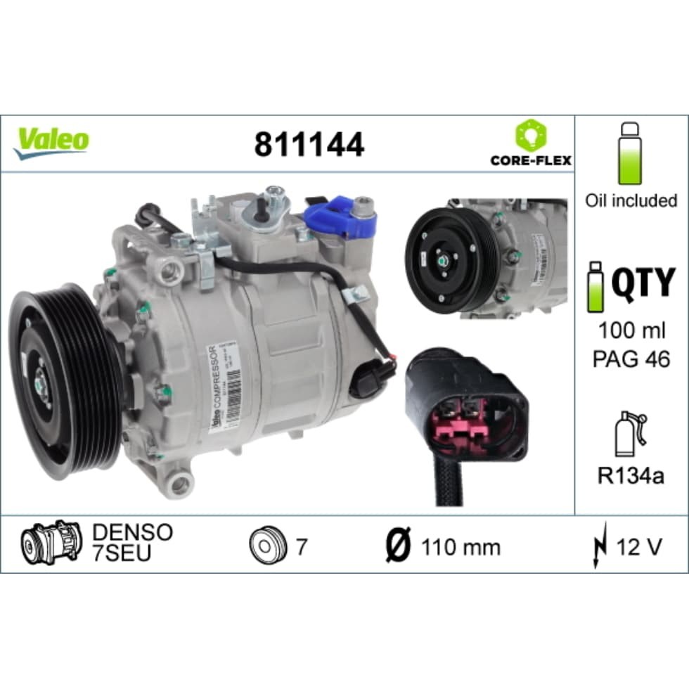 Kompressor Klimaanlage VALEO 811144 für Audi A6 C5 Avant