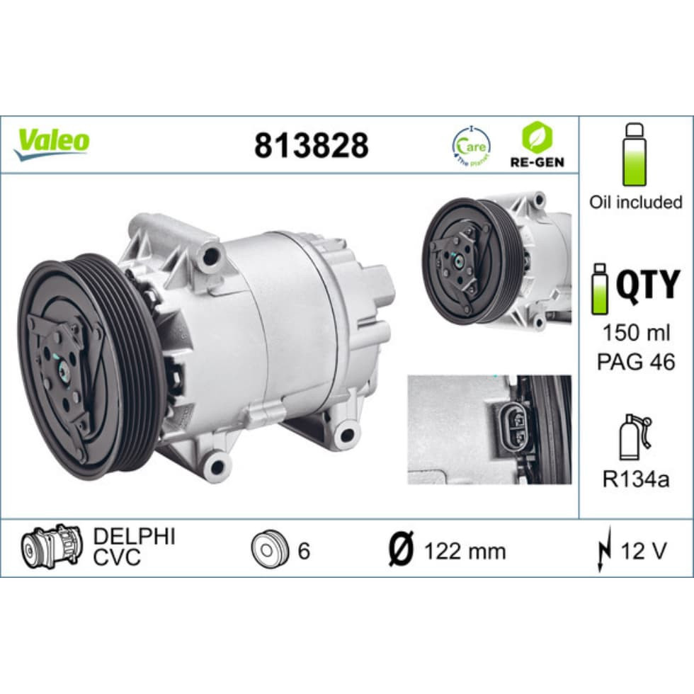 Kompressor Klimaanlage VALEO 813828 für Renault Megane II Scénic