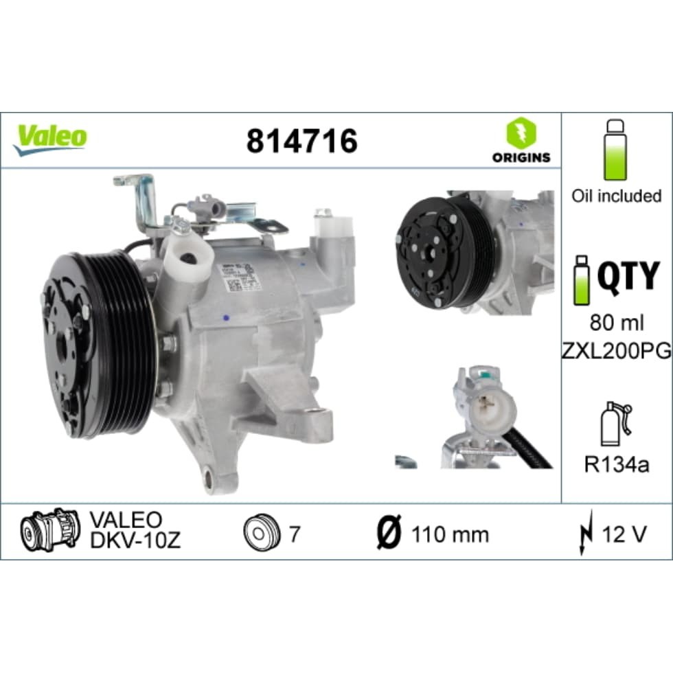 Kompressor Klimaanlage VALEO 814716