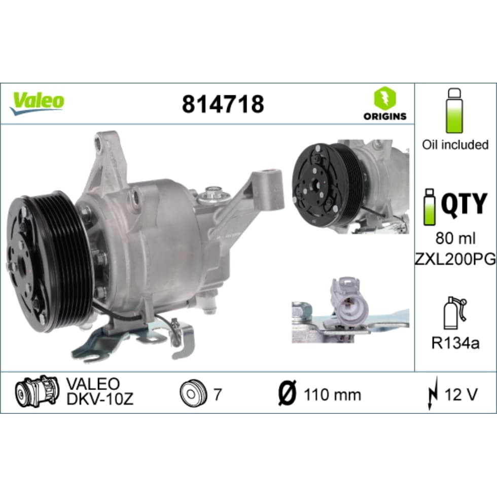 Kompressor Klimaanlage VALEO 814718