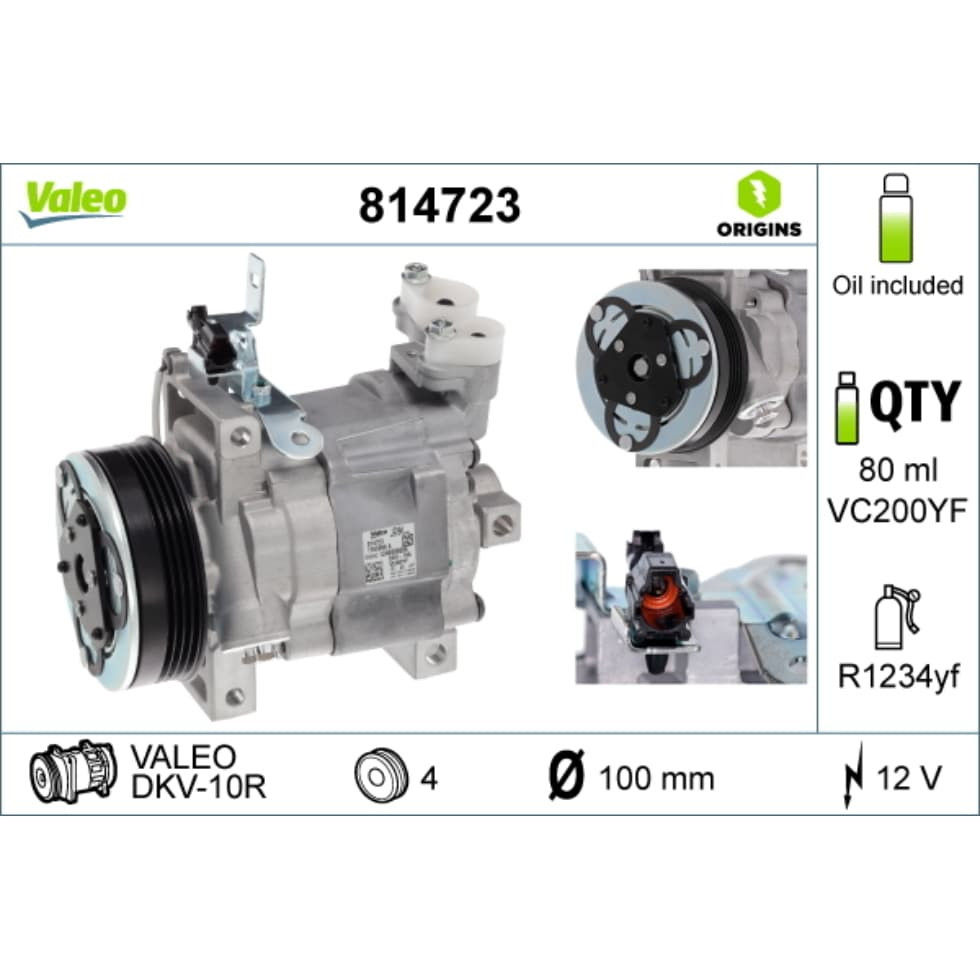 Kompressor Klimaanlage VALEO 814723