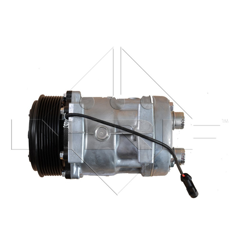 Kompressor, mit PAG Kompressoröl passend für IVECO EuroCargo Tector 00- NRF 32702