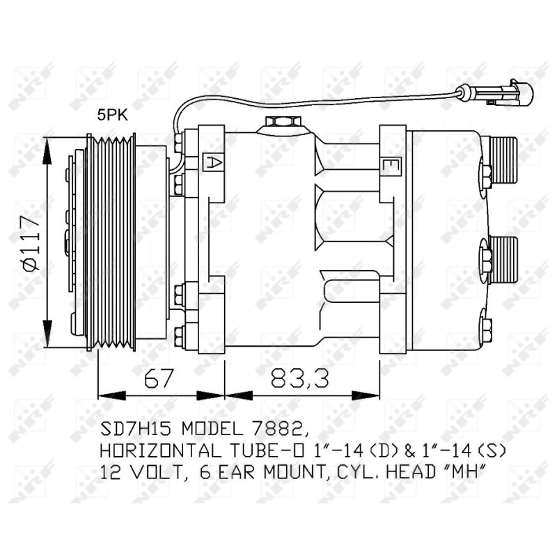 Kompressor passend für CITROEN Jumper 02- - NRF 32779
