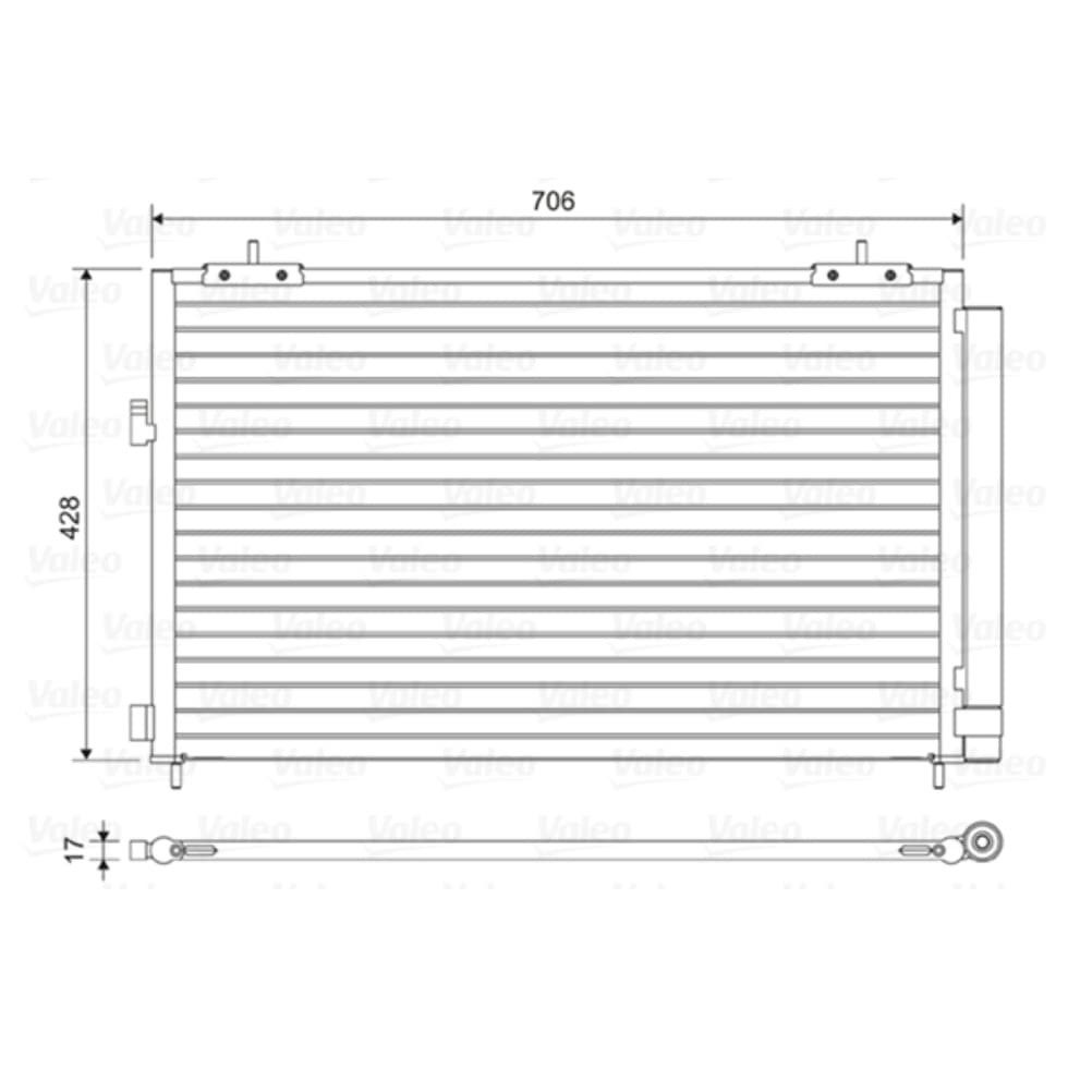 Kondensator Klimaanlage VALEO 814046