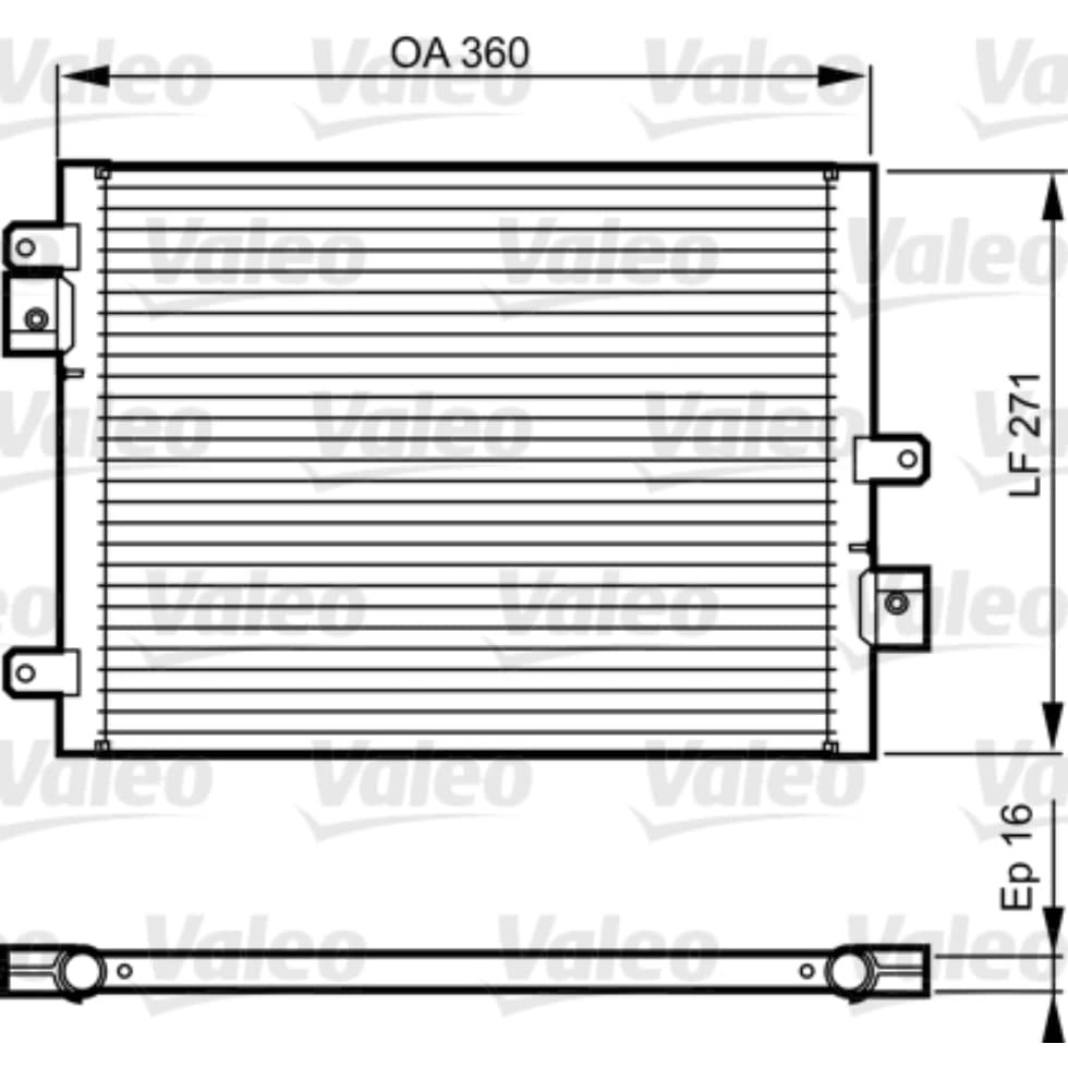 Kondensator Klimaanlage VALEO 814167 für Porsche Boxster Spyder 911 Cayman